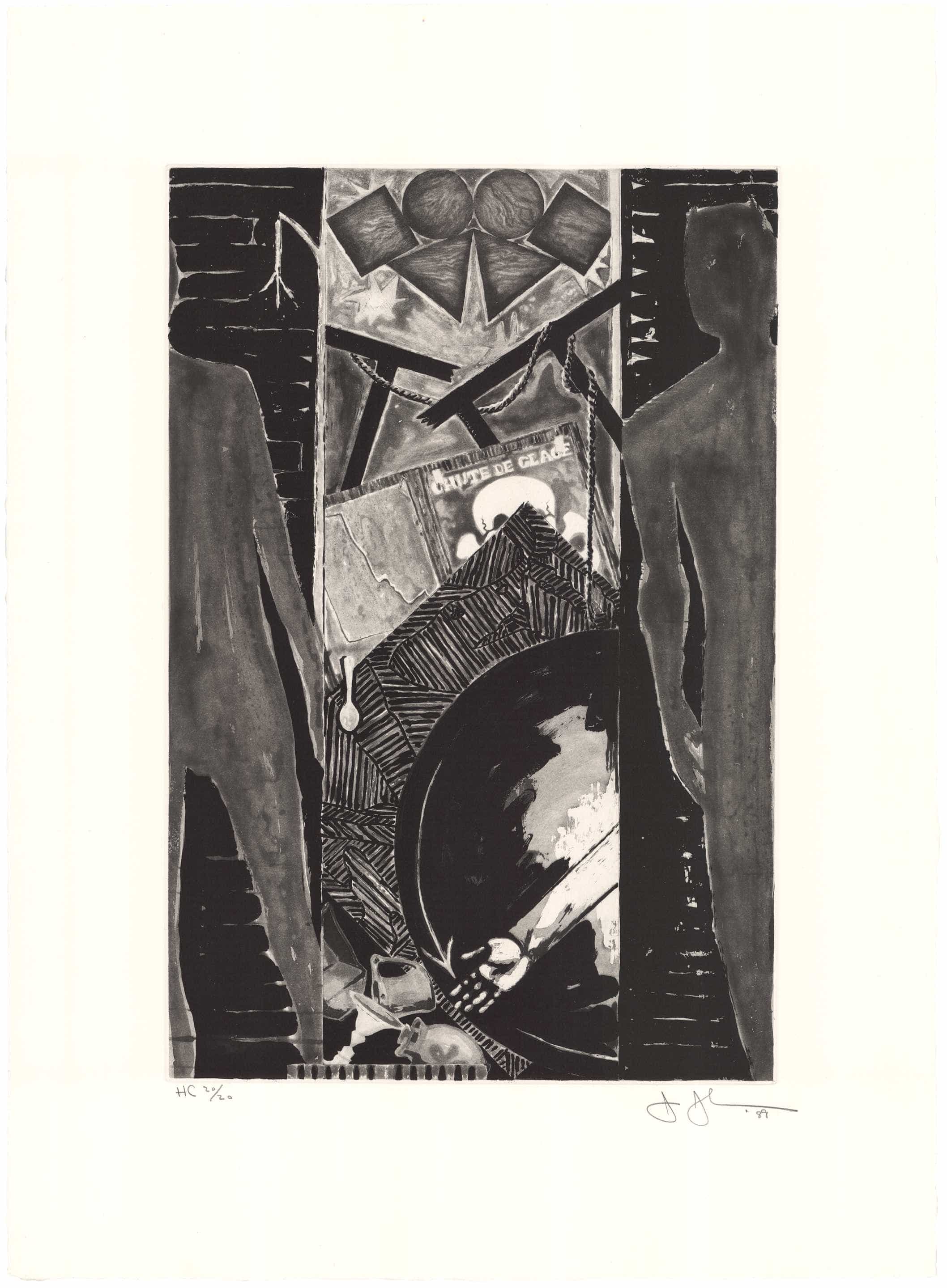 Jasper Johns, Fall (H.C. Edition), 1989