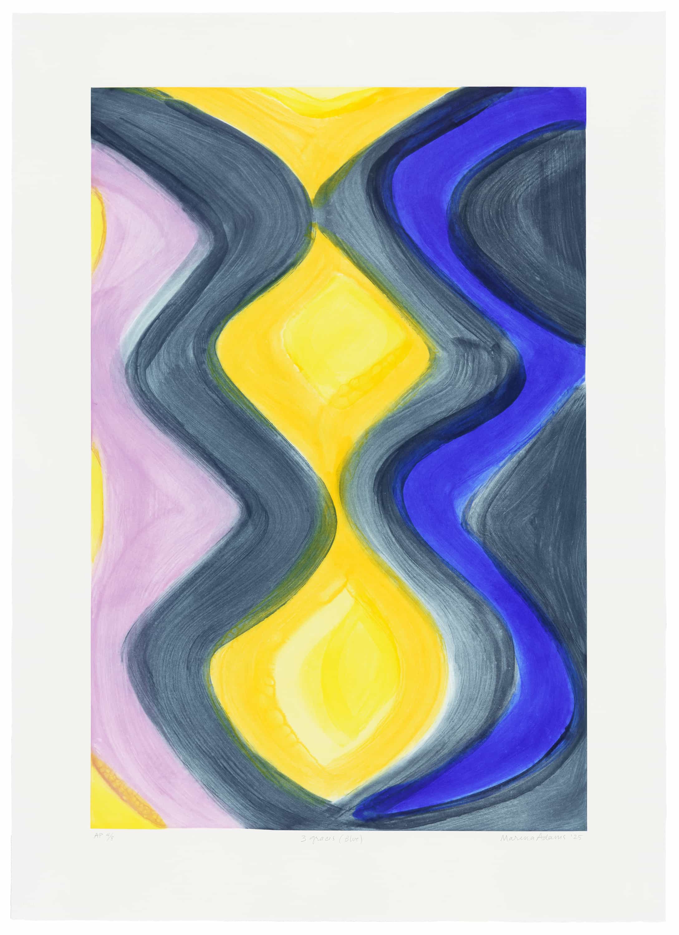 Marina Adams, 3 Graces (Blue), 2025