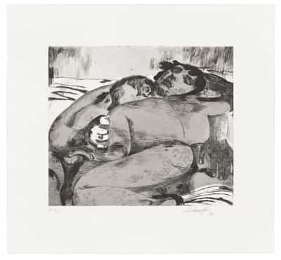 Salman Toor, The Cuddlers, 2025