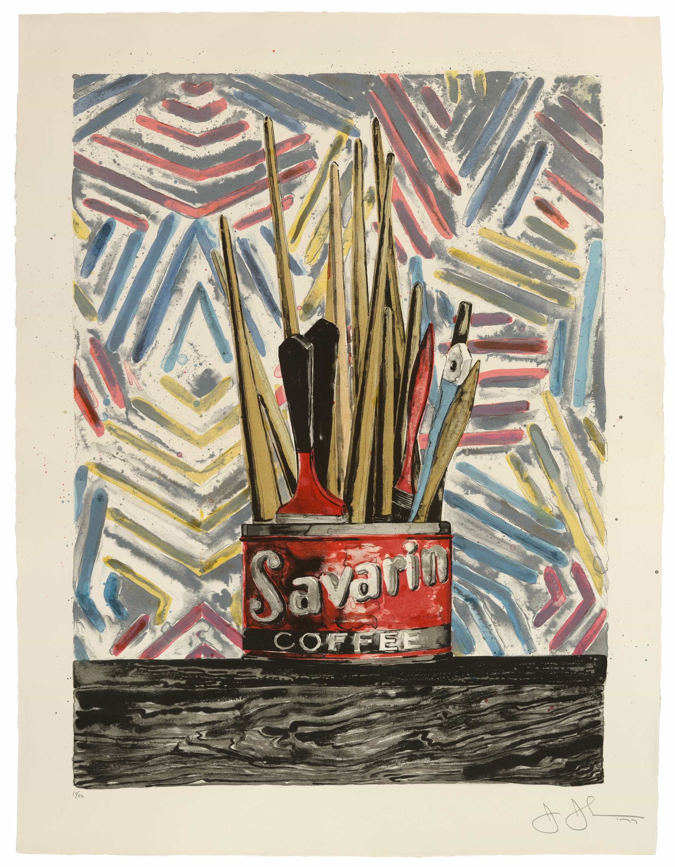 Savarin, 1977, Jasper Johns Universal Limited Art Editions (ULAE)