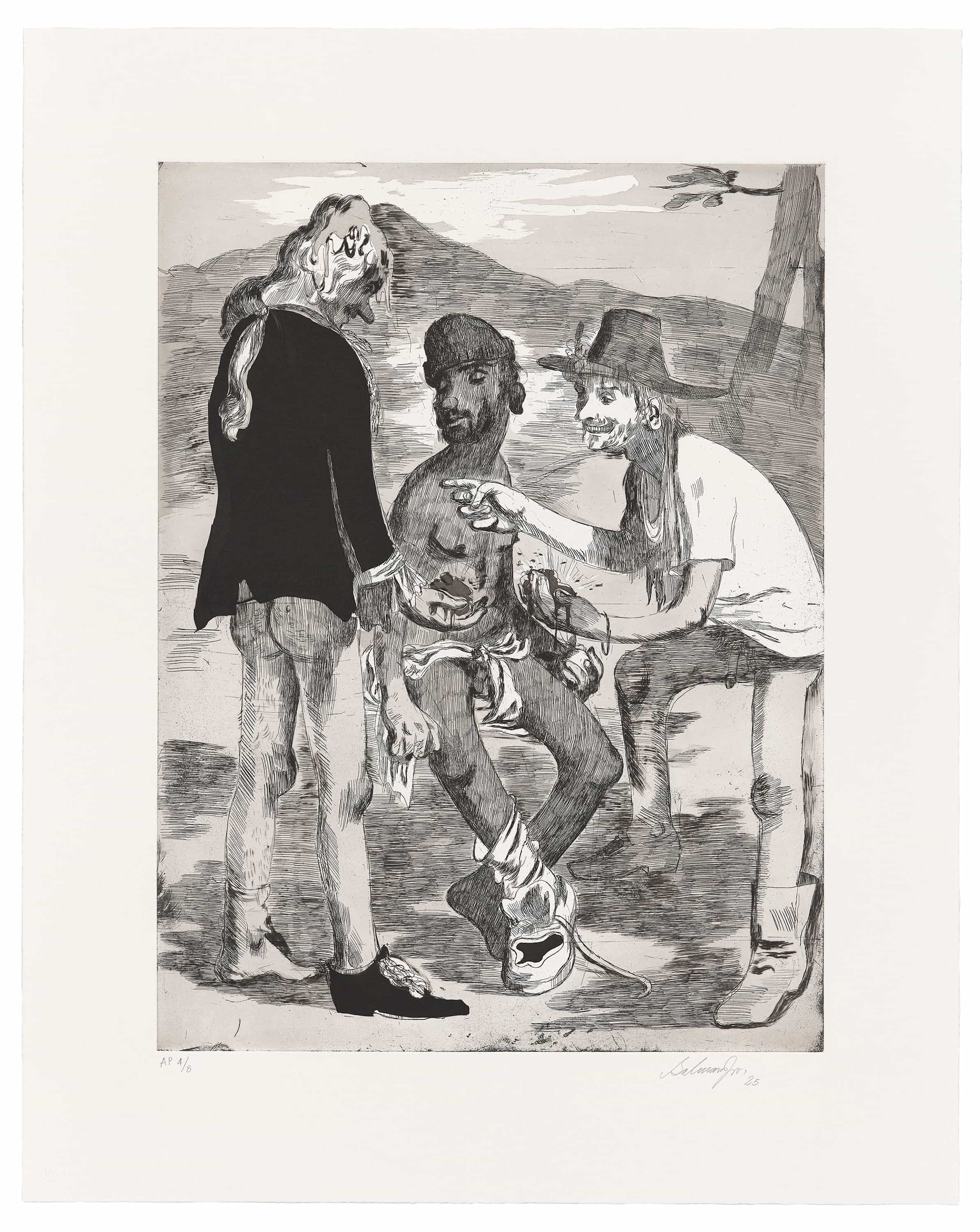 Salman Toor, The Barter, 2025