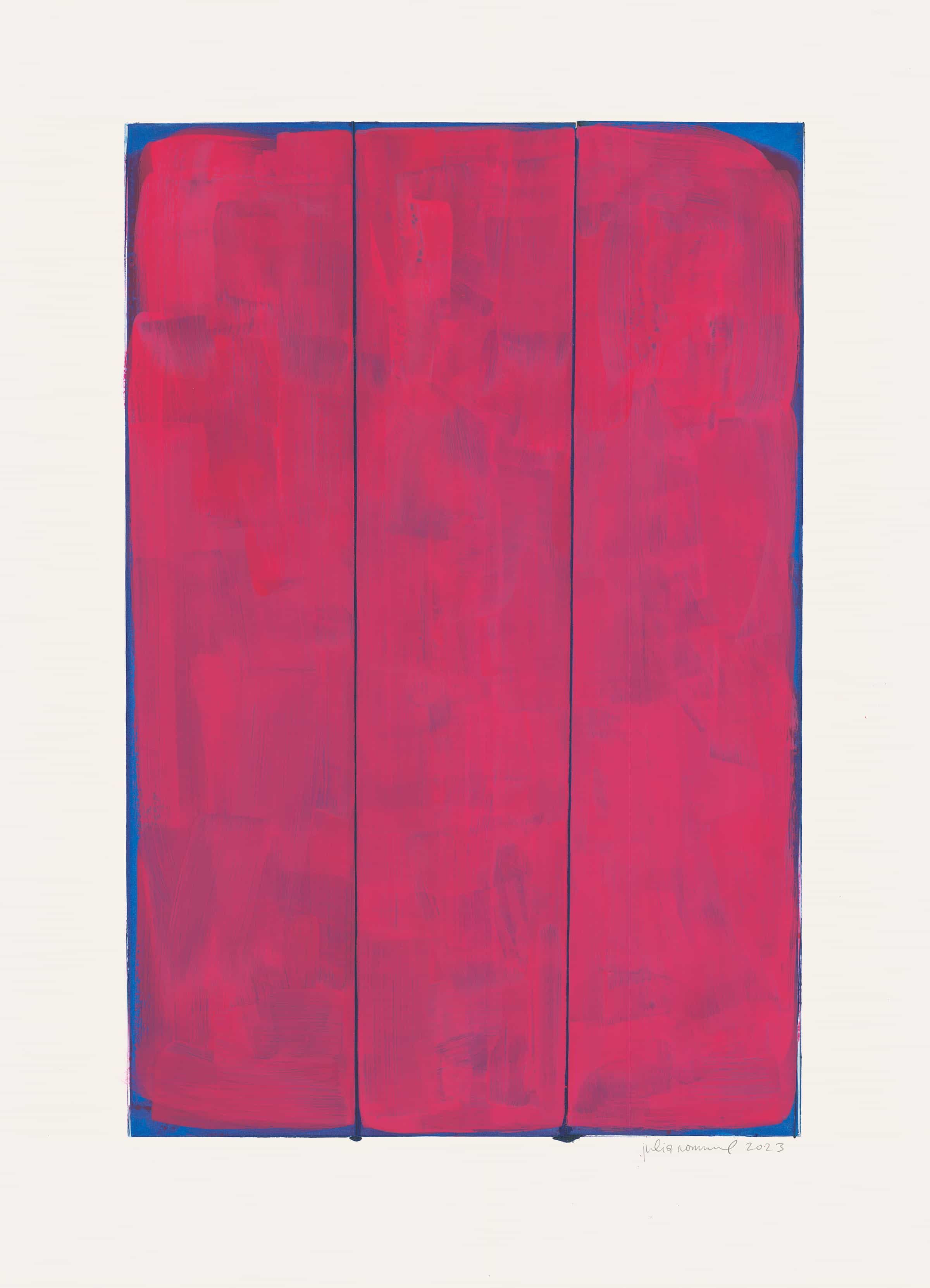 Julia Rommel, Untitled (pink/blue), 2023