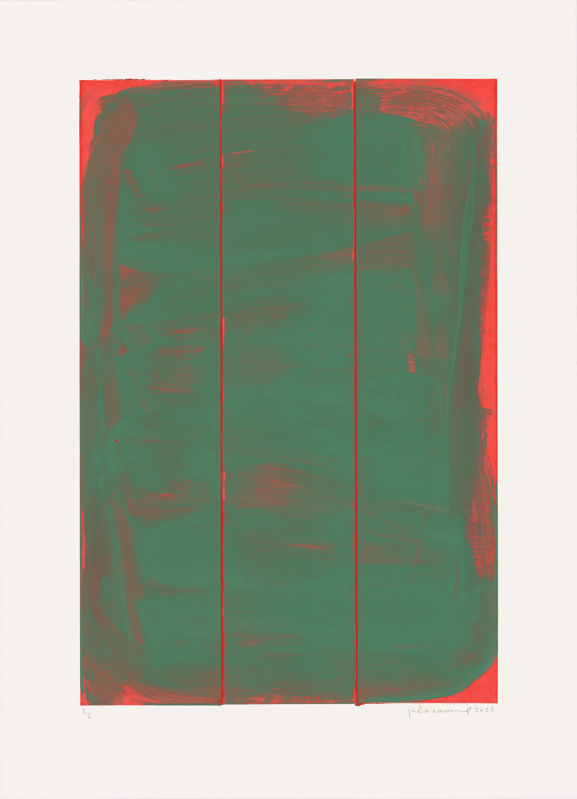 Julia Rommel, Untitled (green/red I), 2023