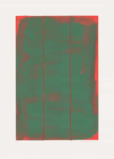 Julia Rommel, Untitled (green/red I), 2023